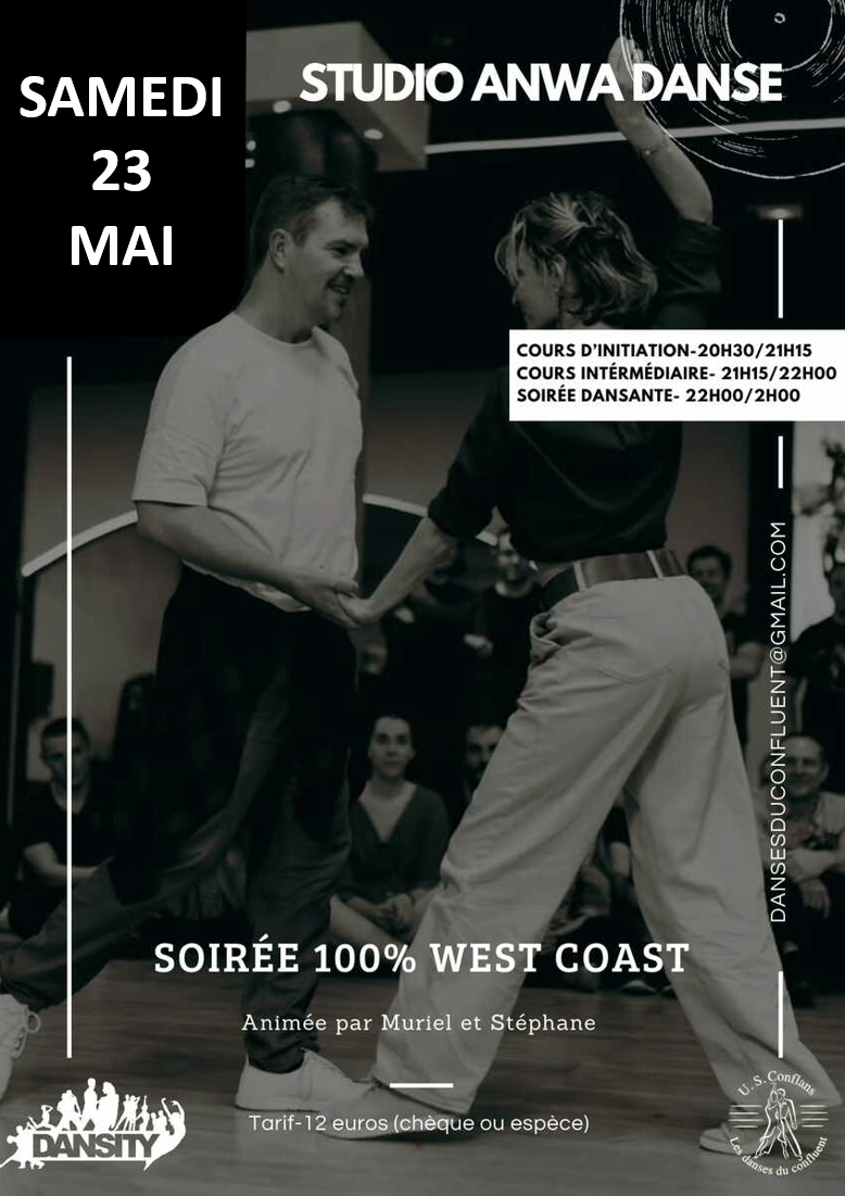 Stages et soirée 100% West Coast Swing - Samedi 23 mai 2026 à Osny