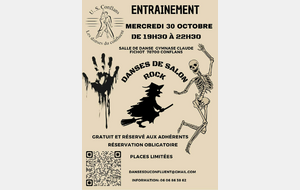 Entraînement danses de salon, Rock, mercredi 30 octobre