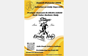 Stage de LINDY HOP le samedi 10 janvier 2026