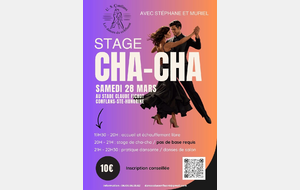Stage de CHACHA et Pratique Dansante Danses de Salon - Samedi 28 mars 2026