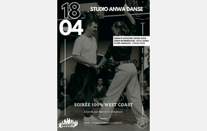 Stages et soirée 100% West Coast Swing - Samedi 18 avril 2026 à Osny