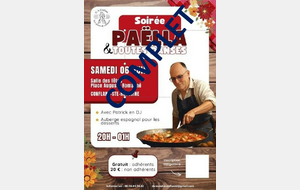 COMPLET : Soirée dansante des Adhérents - Salle des Fêtes de Conflans-Ste-Honorine - Samedi 06 juin 2026