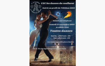 Soirée dansante au profit du TELETHON le samedi 15 novembre 2025