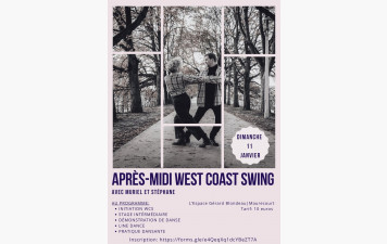 Après-midi dansant GALETTE DES ROIS 100% West Coast Swing le dimanche 11 janvier 2026