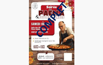 COMPLET : Soirée dansante des Adhérents - Salle des Fêtes de Conflans-Ste-Honorine - Samedi 06 juin 2026