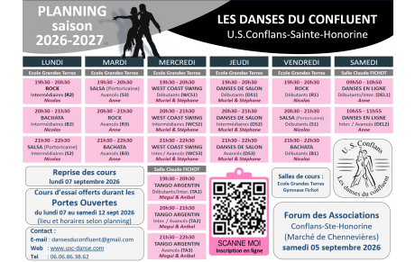 INSCRIPTIONS SAISON 2026-2027